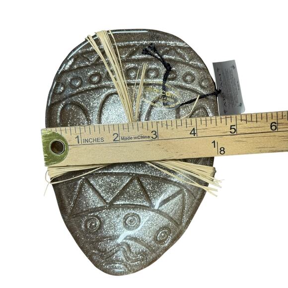 AKCAM Turkish 6" Plates Metallic Sparkle Glitter Glass Tapa Set of 4 Easter Egg - Picture 6 of 6